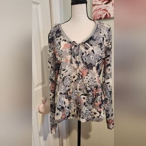 Floral Print Women's Blouse